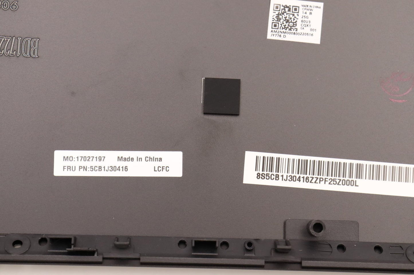 Lenovo Cover Lower Case L 82Uh Black - 5CB1J30416