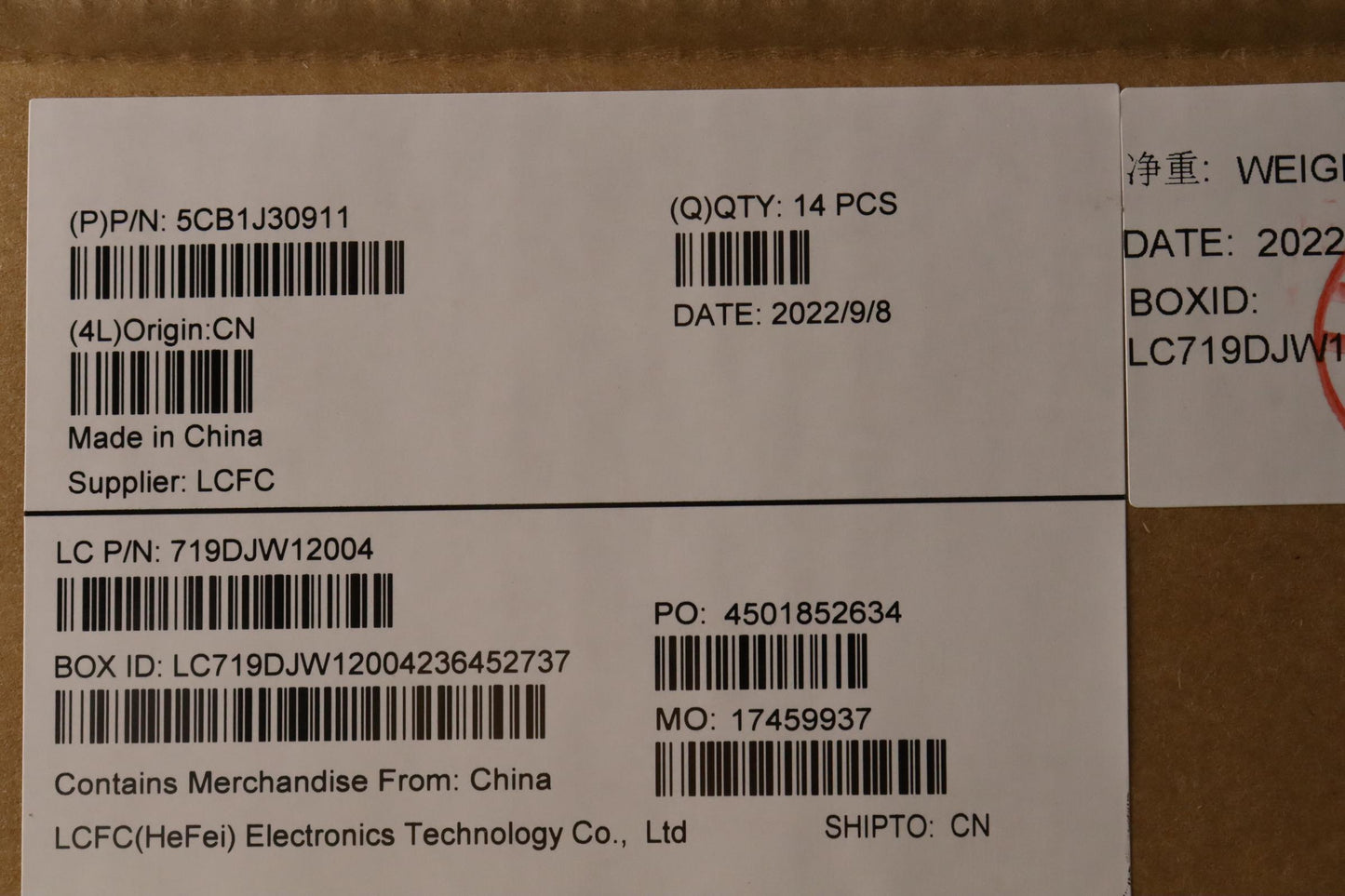 Lenovo Cover Lcd Cover L82U9 Ug - 5CB1J30911