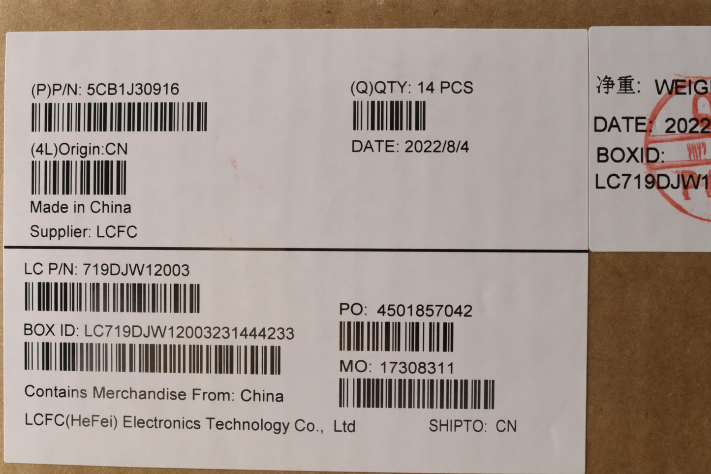 Lenovo Cover Lcd Cover L82U9 Mnwh Tou - 5CB1J30916