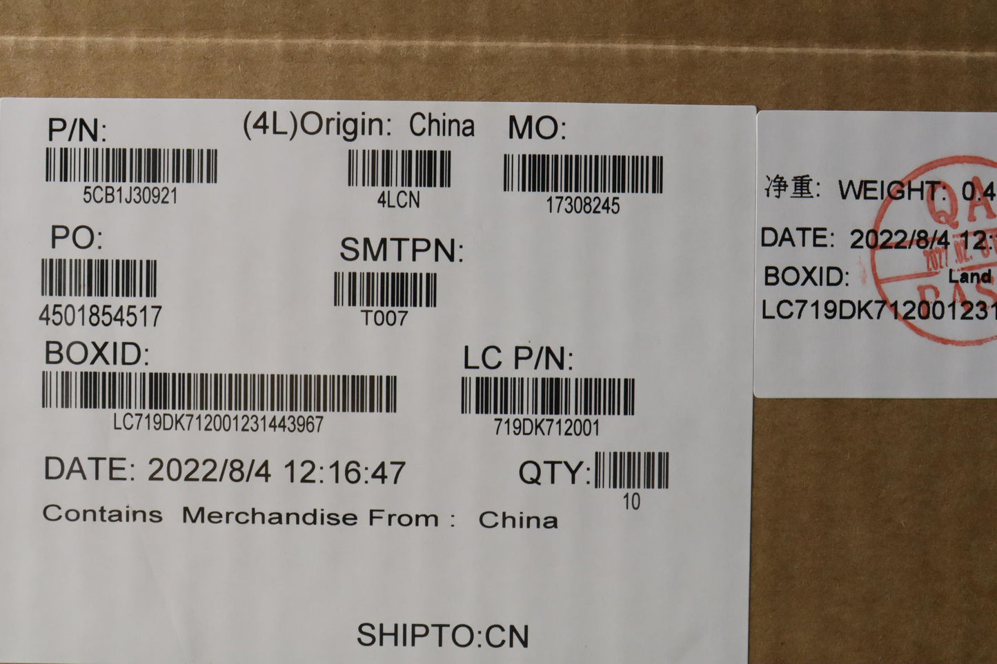 Lenovo Cover Strip Cover L82U9 Want - 5CB1J30921