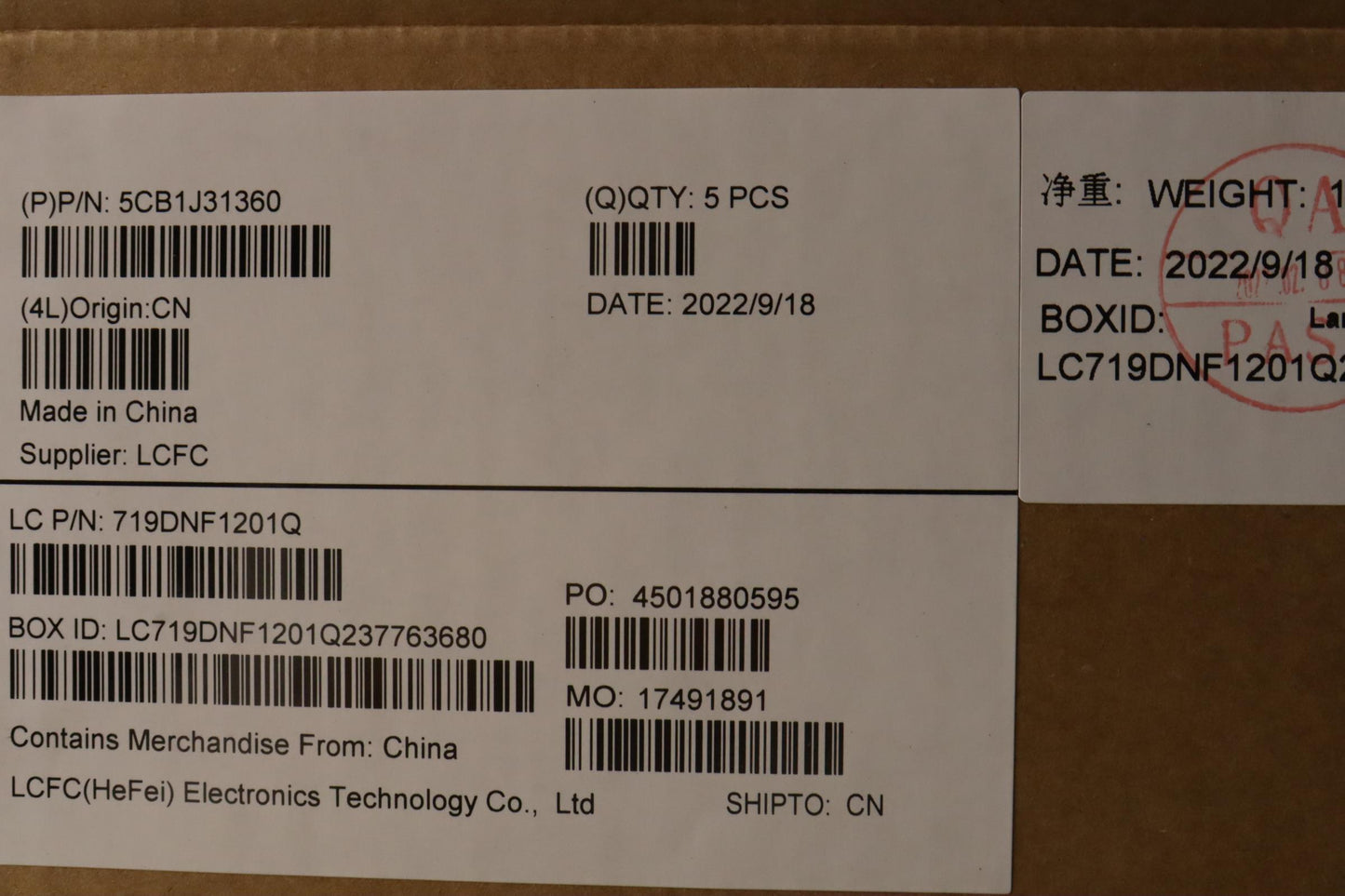 Lenovo Cover Upper Case Asmhbw L82U9 - 5CB1J31360