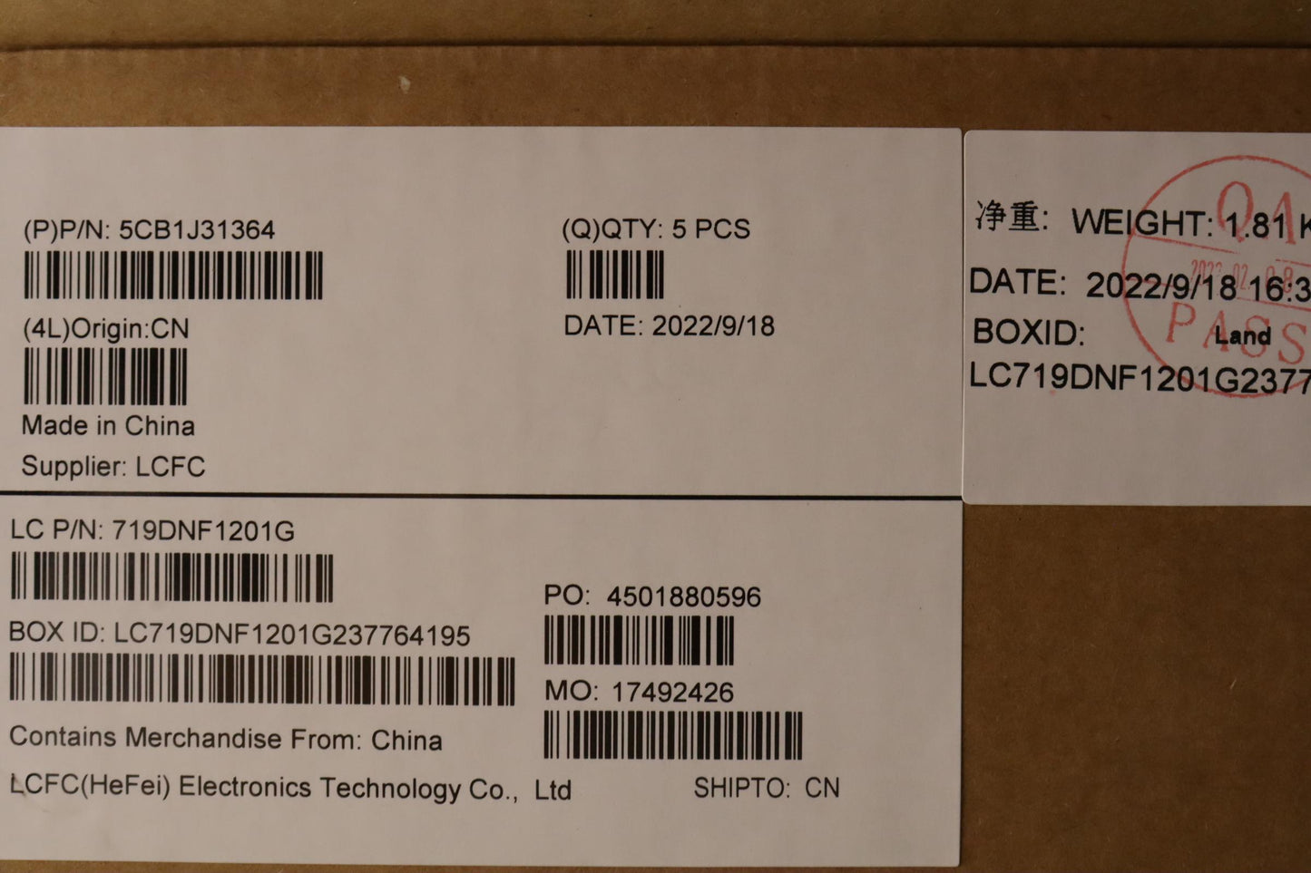 Lenovo Cover Upper Case Asmita L82U9 - 5CB1J31364