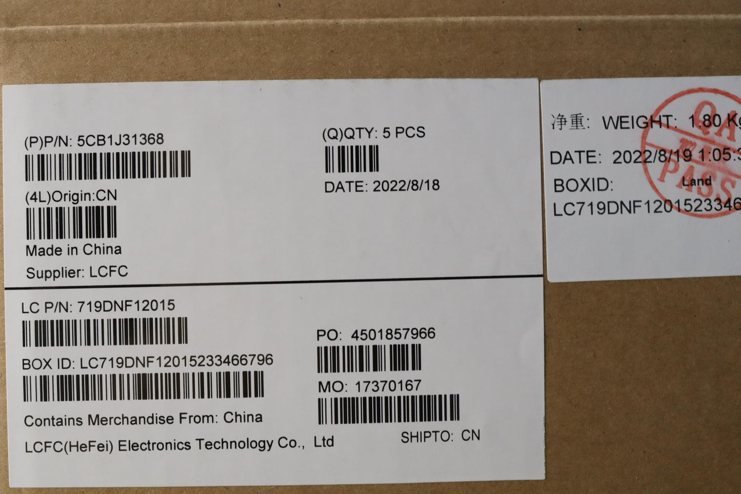 Lenovo Cover Upper Case Asmnordic L82 - 5CB1J31368