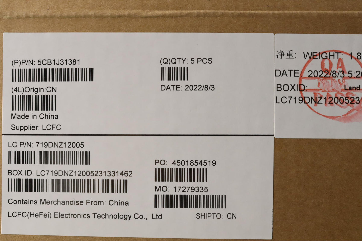 Lenovo Cover Upper Case Asmbel L82U9 - 5CB1J31381