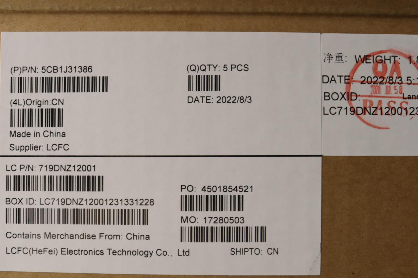 Lenovo Cover Upper Case Asmeuro Eng L - 5CB1J31386