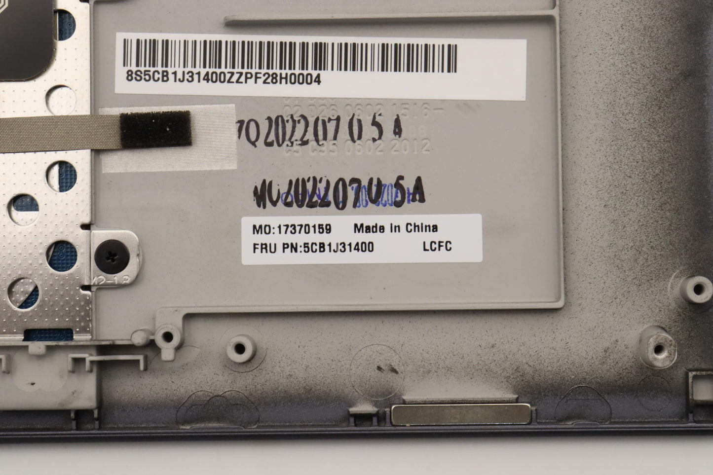 Lenovo Cover Upper Case Asmnordic L82 - 5CB1J31400