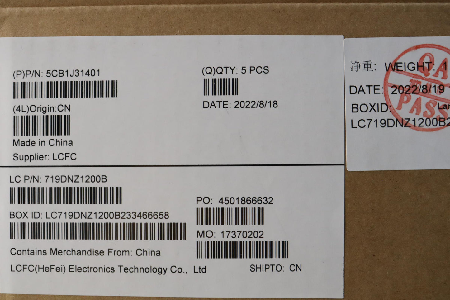 Lenovo Cover Upper Case Asmpor L82U9 - 5CB1J31401