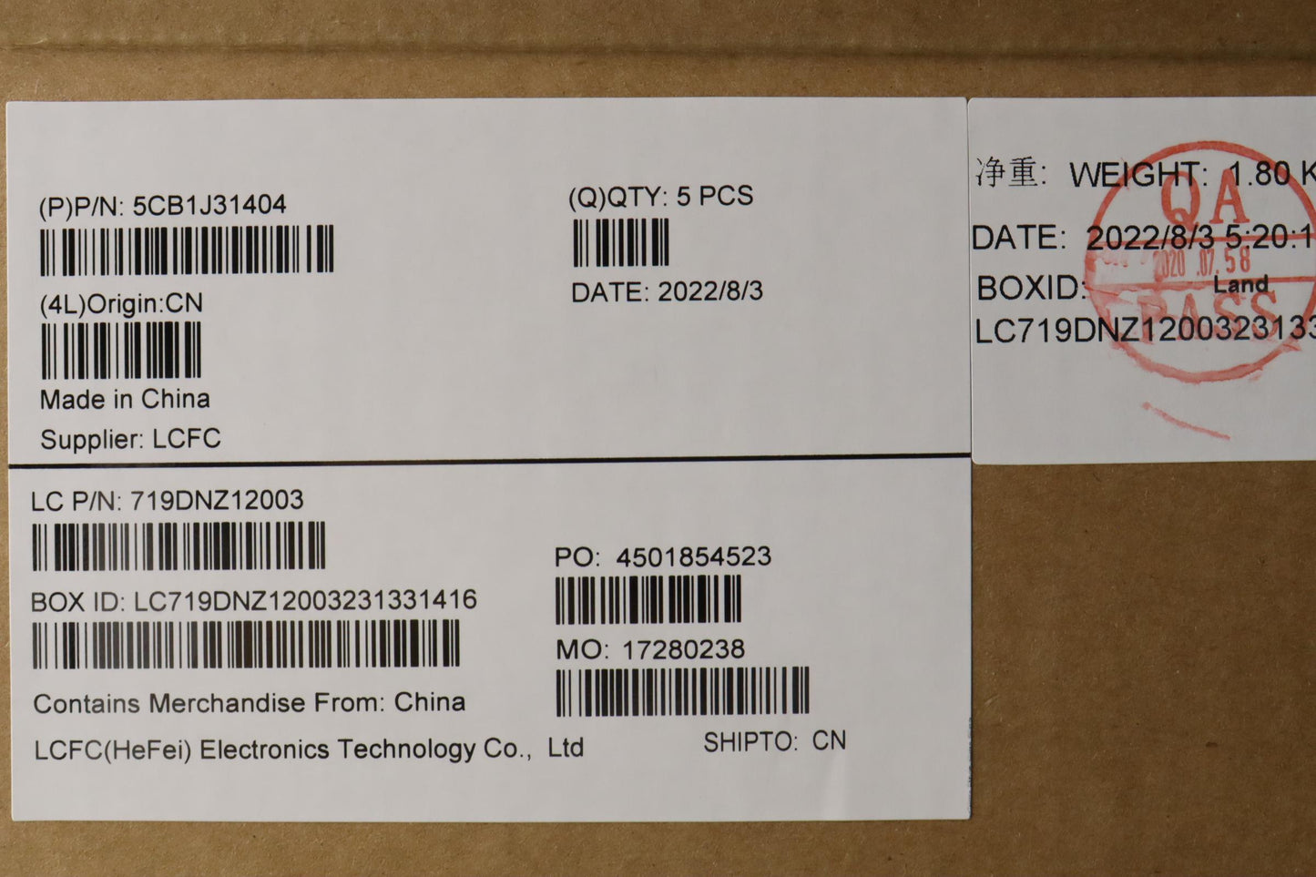Lenovo Cover Upper Case Asmspa L82U9 - 5CB1J31404