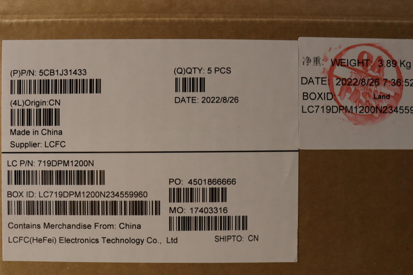 Lenovo Cover Upper Case Asmpor L82Td - 5CB1J31433