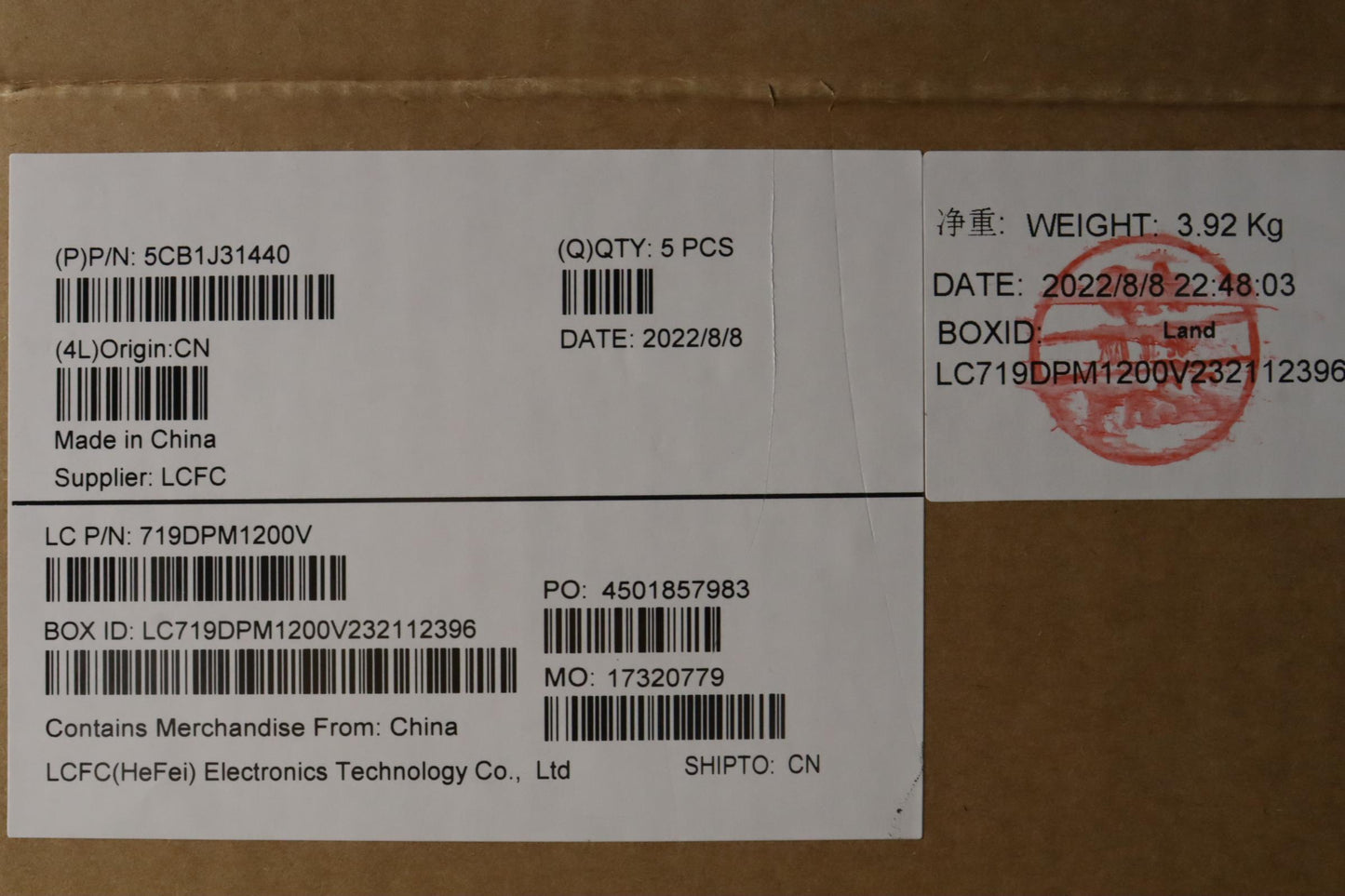 Lenovo Cover Upper Case Asmtur L82Td - 5CB1J31440