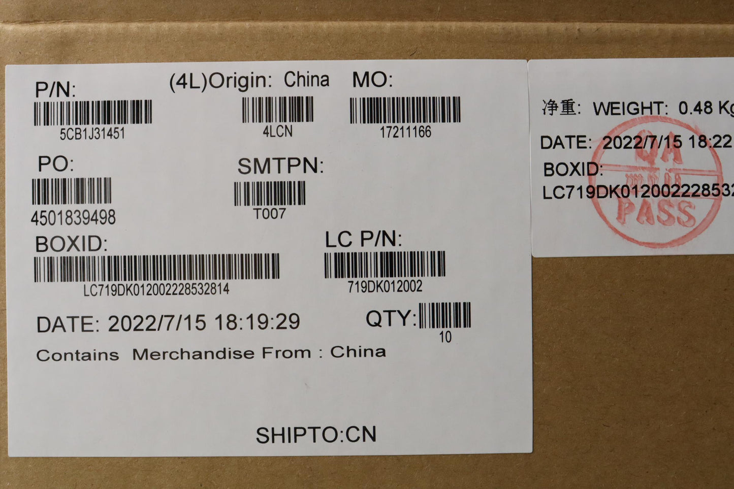 Lenovo Strip Cover L 82UG, OG_A - 5CB1J31451