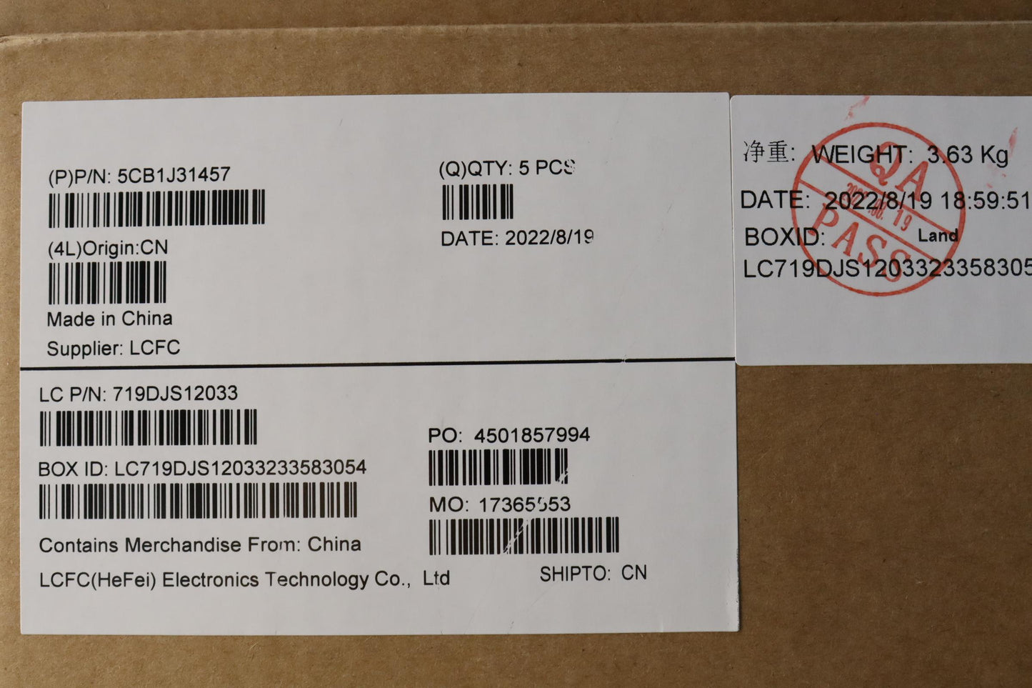 Lenovo Cover Upper Case Asmeng L82Ug - 5CB1J31457