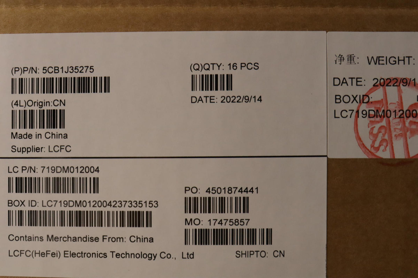 Lenovo LCD Cover L 82T5 in Grey - 5CB1J35275