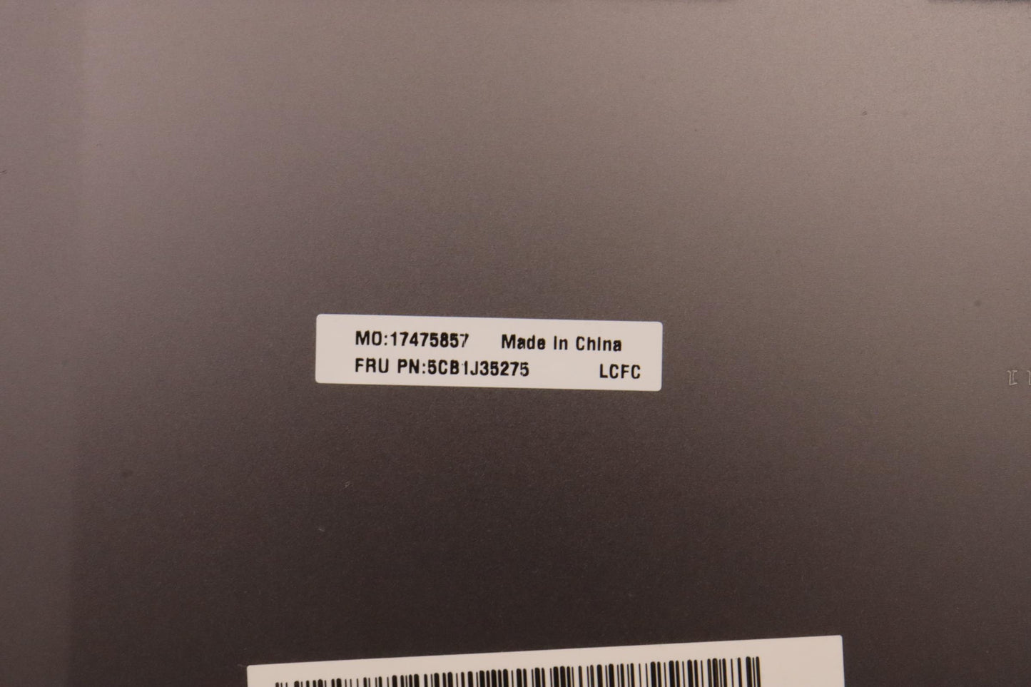 Lenovo LCD Cover L 82T5 in Grey - 5CB1J35275