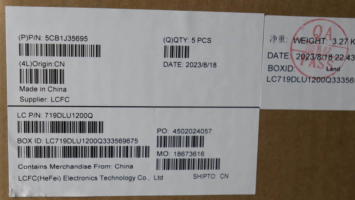 Lenovo Cover Upper Caseasmeuroengl82T - 5CB1J35695