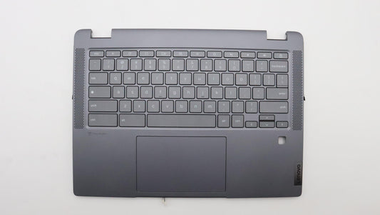 Lenovo C-Cover with Keyboard, USA English Layout, Storm Grey, Backlit, Fingerprint - 5CB1J35709