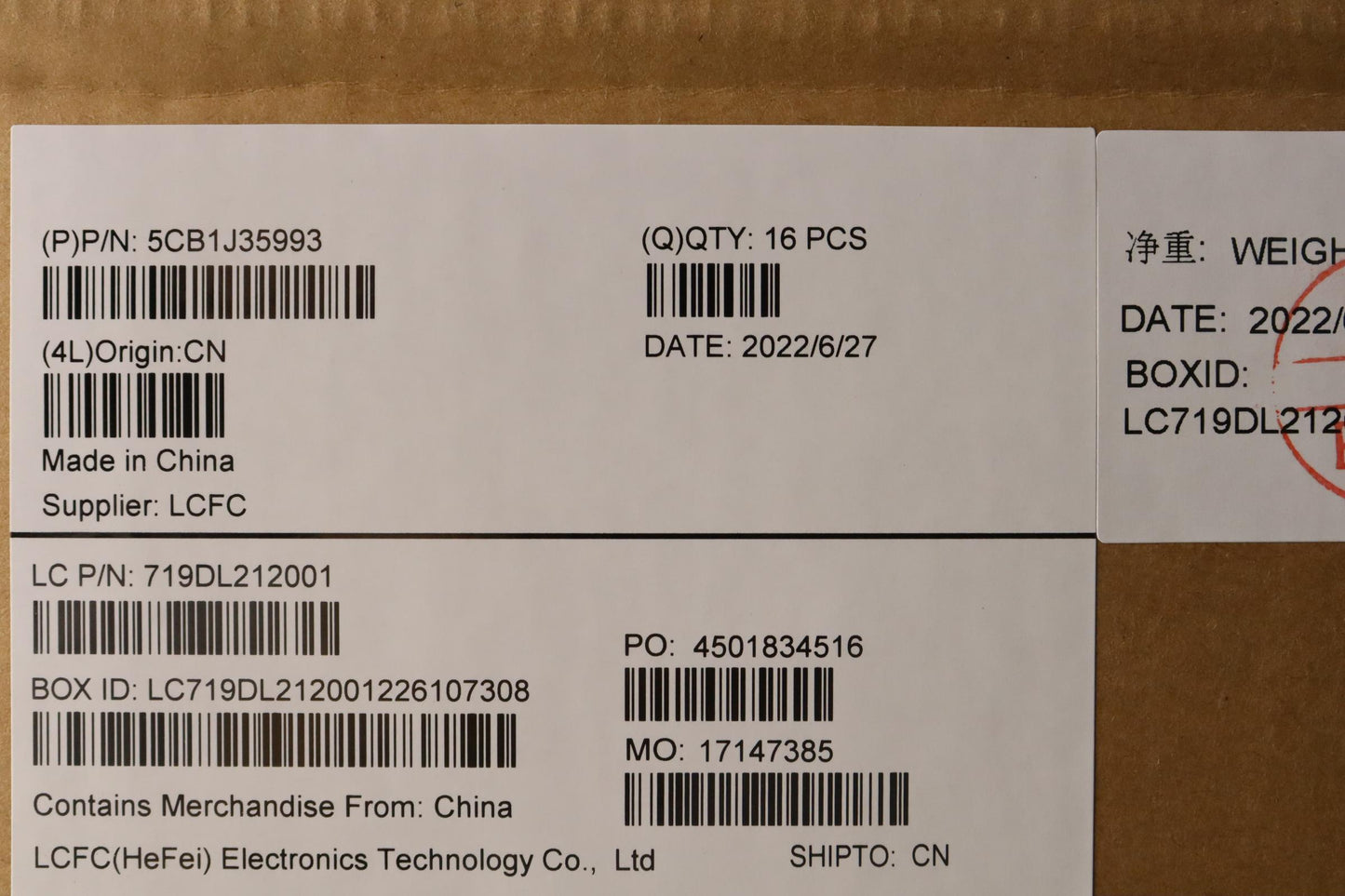 Lenovo Lower Case Cover - 5CB1J35993