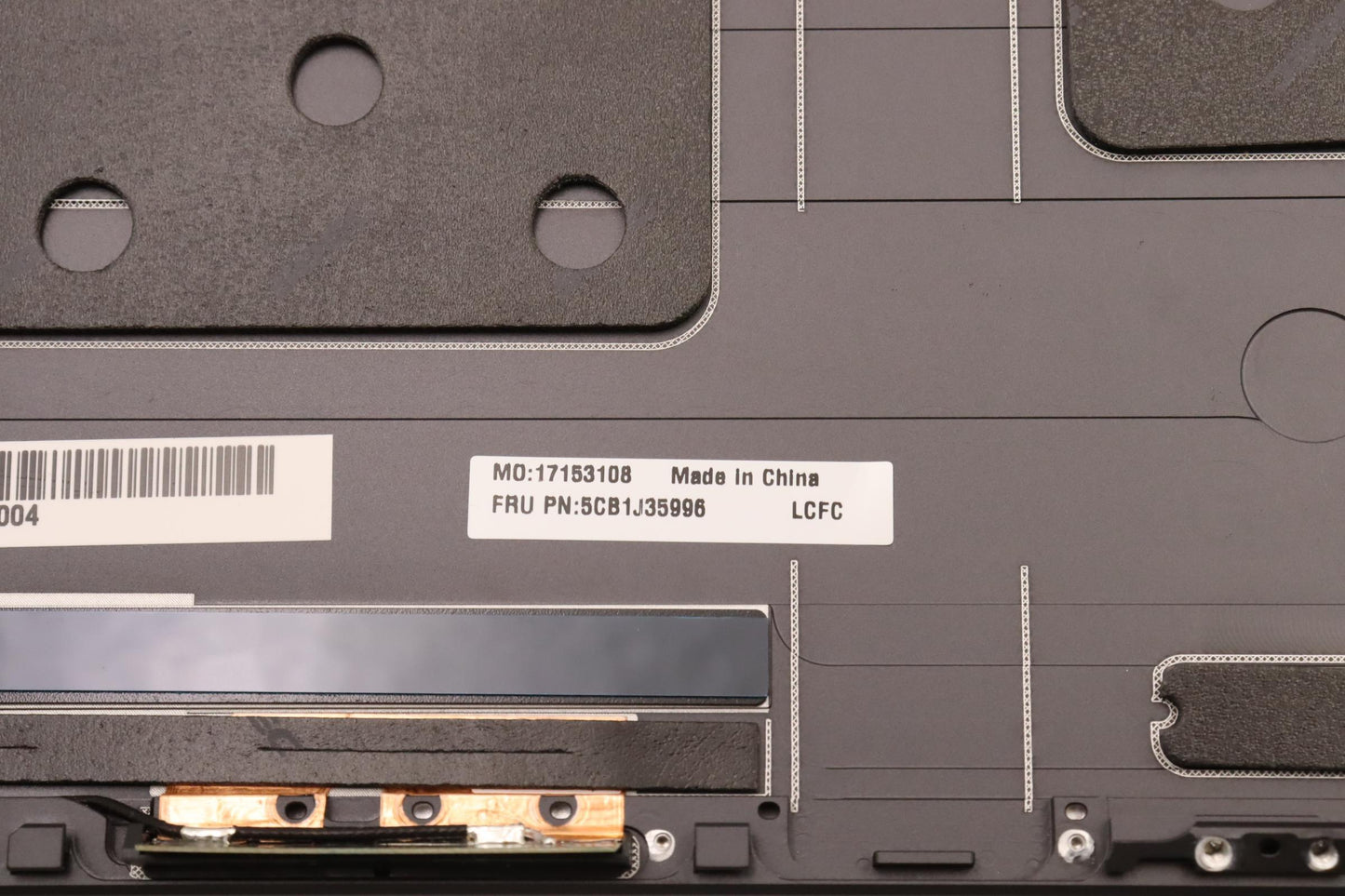 Lenovo LCD Cover, Gloss Finish, with Adhesive - 5CB1J35996