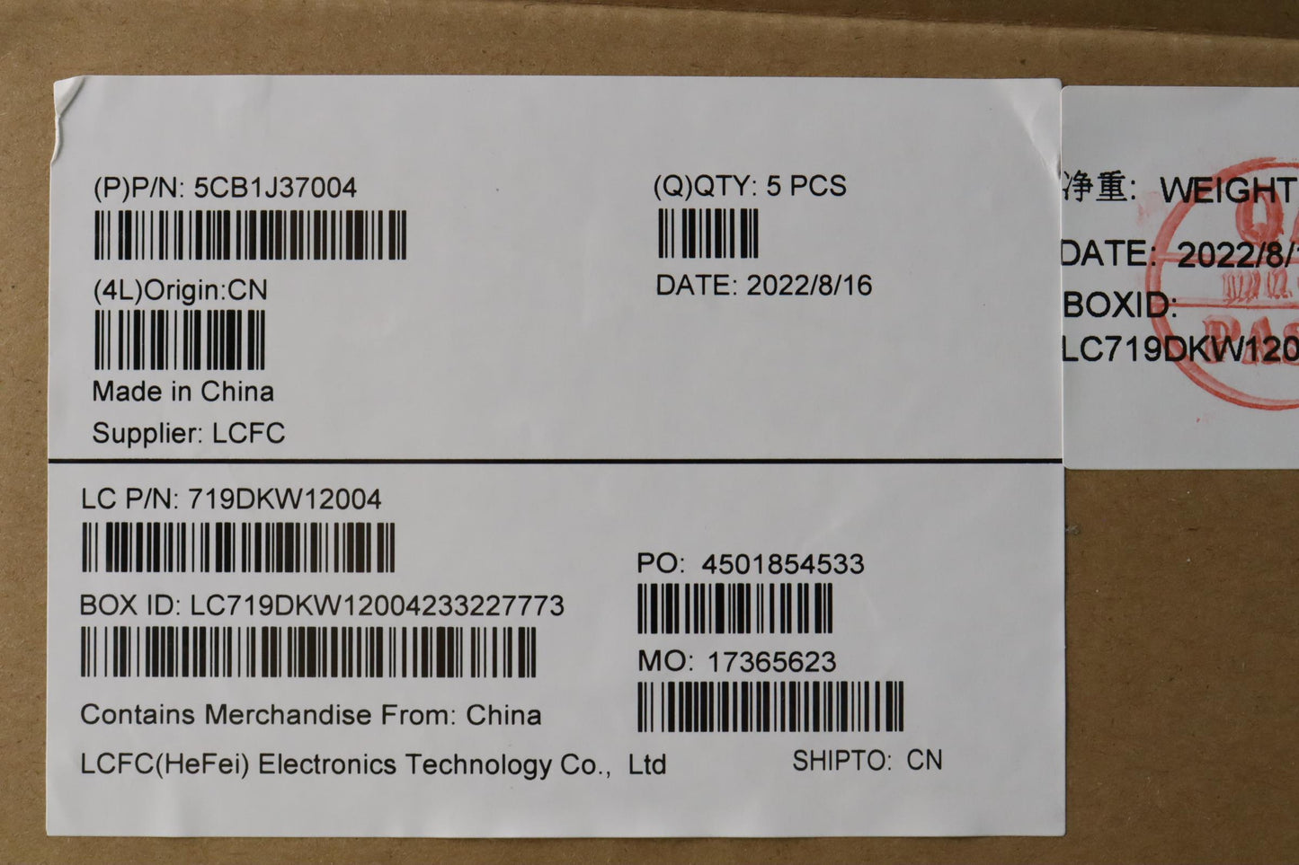 Lenovo Cover Upper Case Asmhbw L82Tl - 5CB1J37004