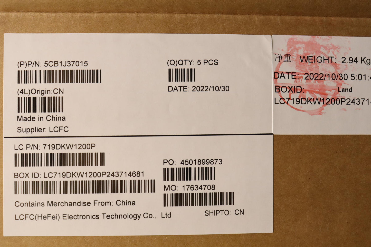 Lenovo Cover Upper Case Asmslv L82Tl - 5CB1J37015