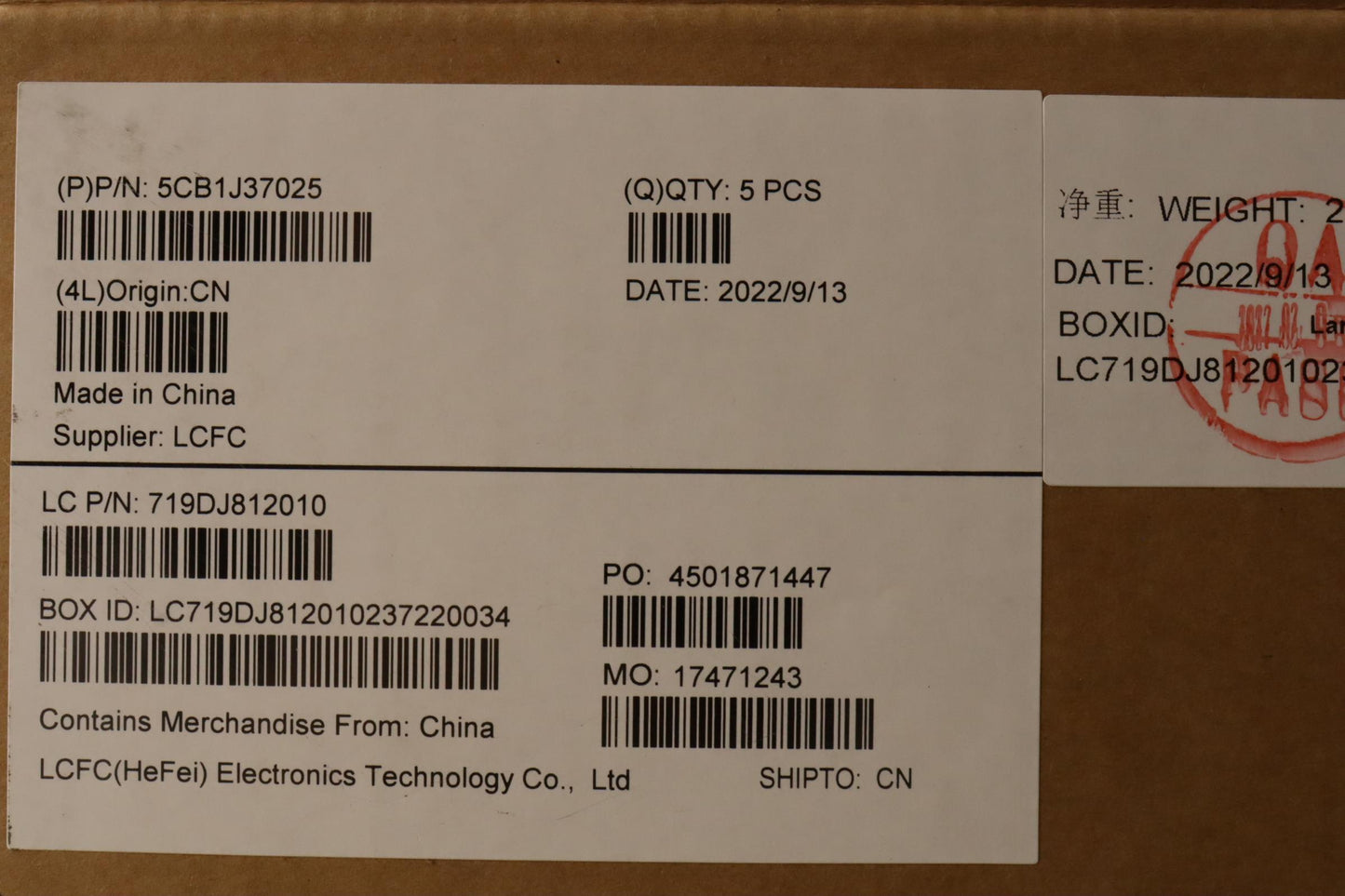 Lenovo Cover Upper Case Asmbel L82Tku - 5CB1J37025