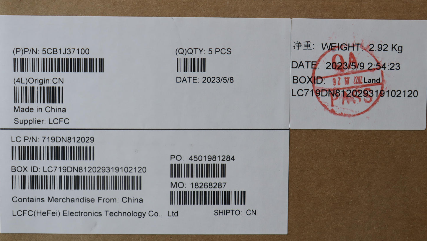 Lenovo Cover Upper Case Asmla Spa L82 - 5CB1J37100