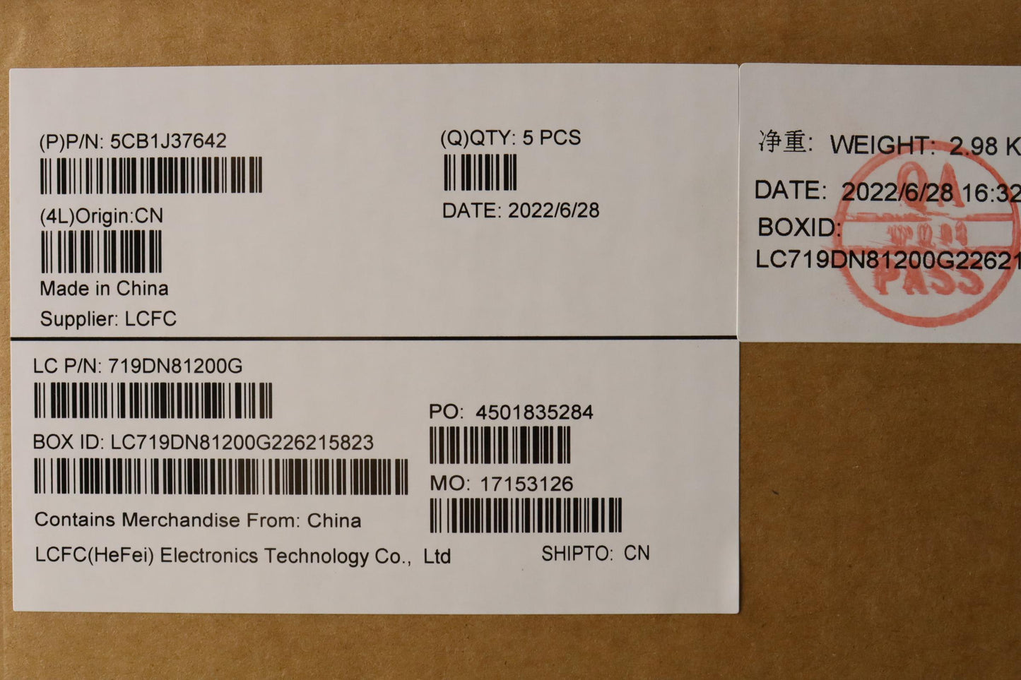 Lenovo Cover Upper Case Asmfra L82V6 - 5CB1J37642