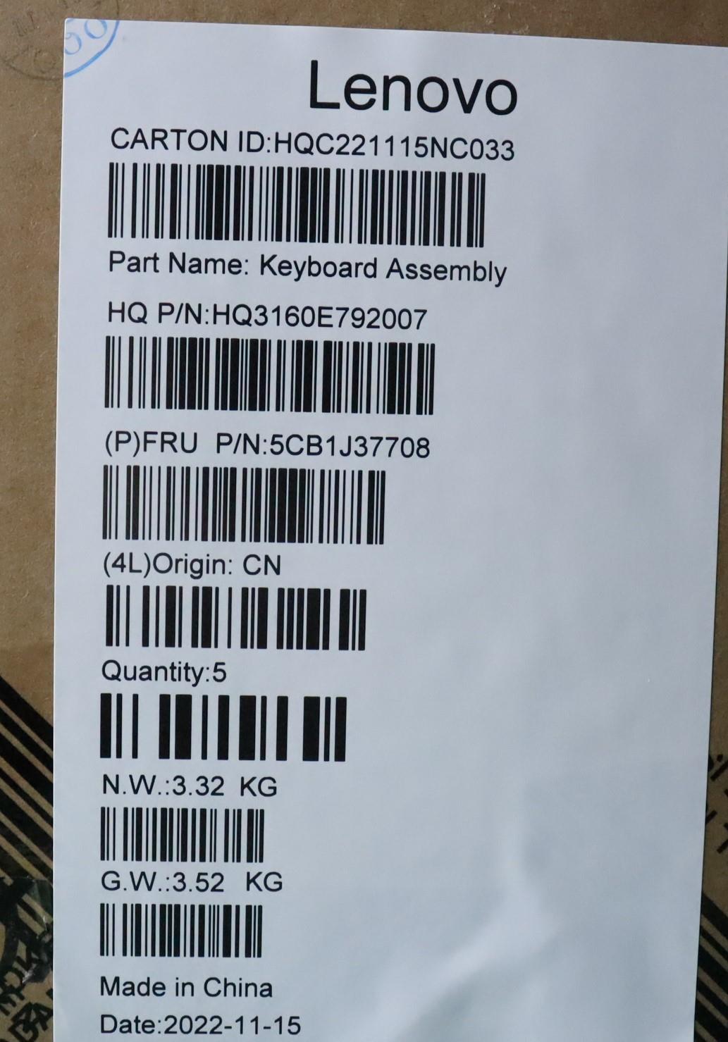 Lenovo Cover Upper Case Asmita H 82Va - 5CB1J37708