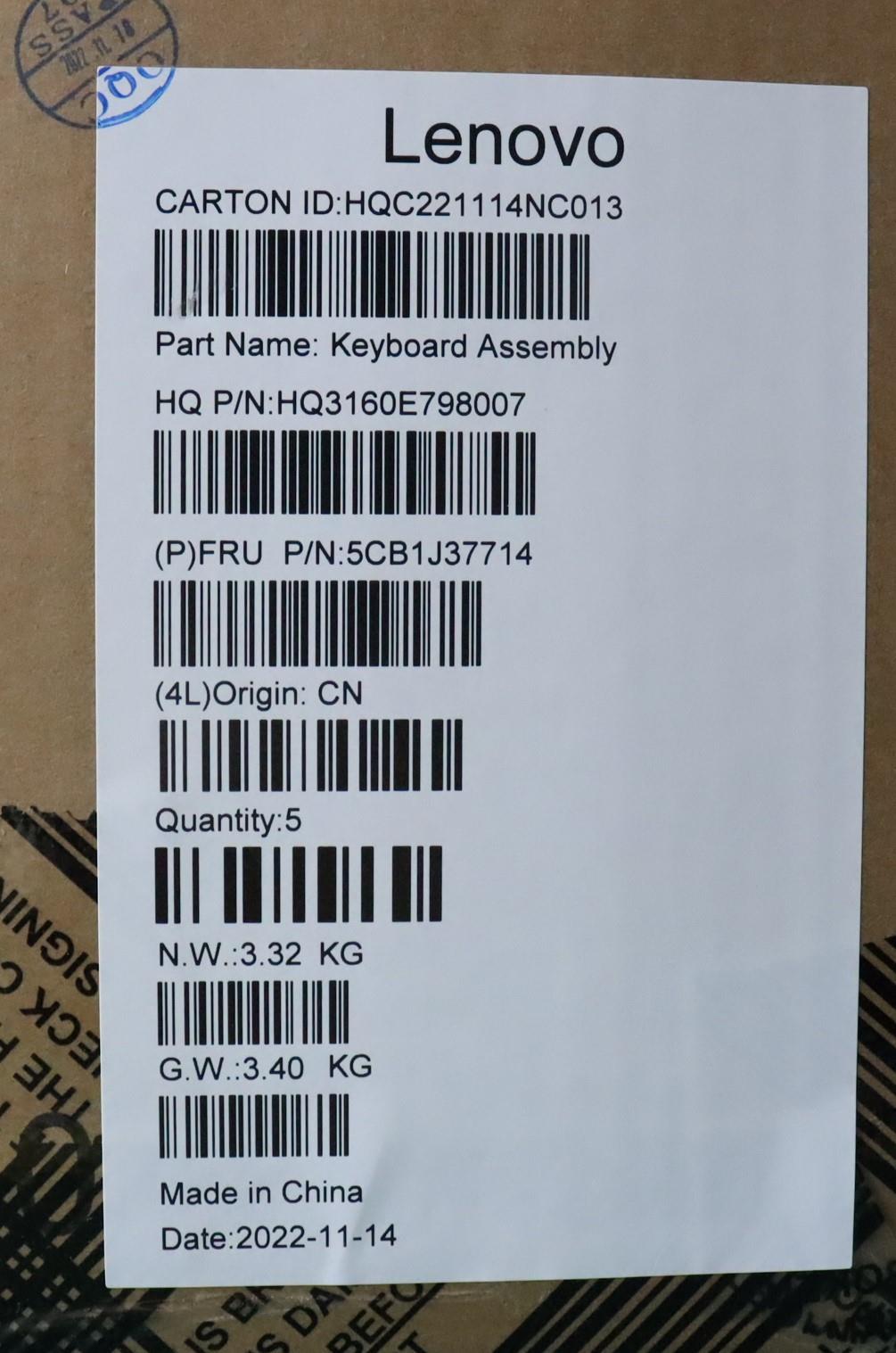 Lenovo Cover Upper Case Asmrus H 82Va - 5CB1J37714