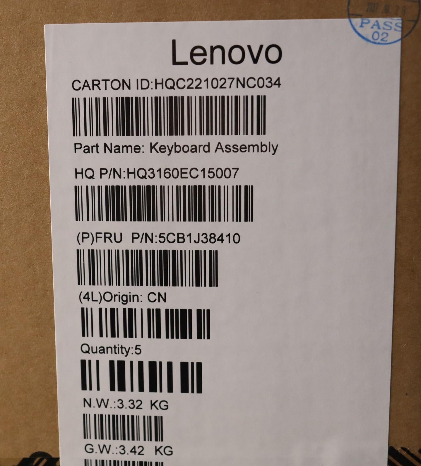 Lenovo Cover Upper Case Asmhbw H 82Uw - 5CB1J38410