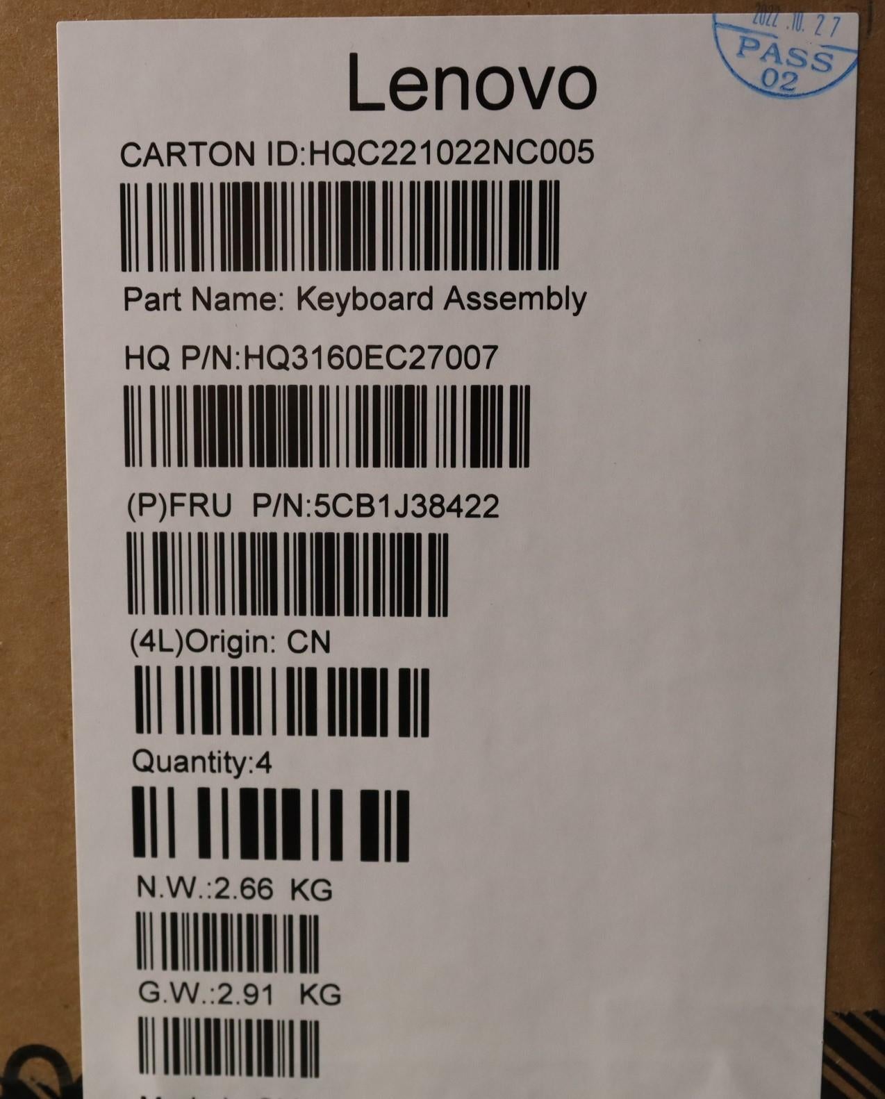 Lenovo Cover Upper Case Asmspa H 82Uw - 5CB1J38422