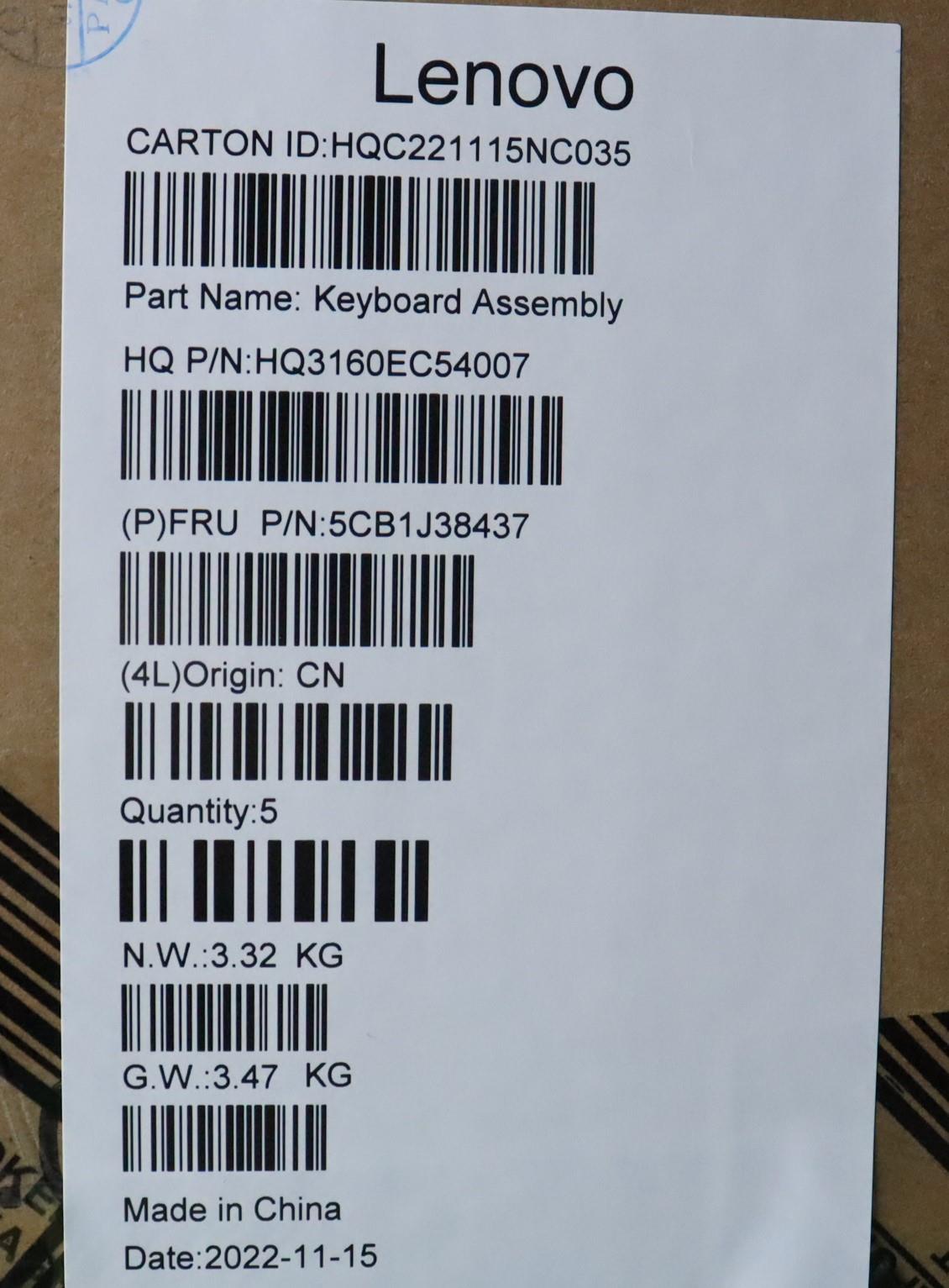 Lenovo Cover Upper Case Asmfra H 82Uw - 5CB1J38437