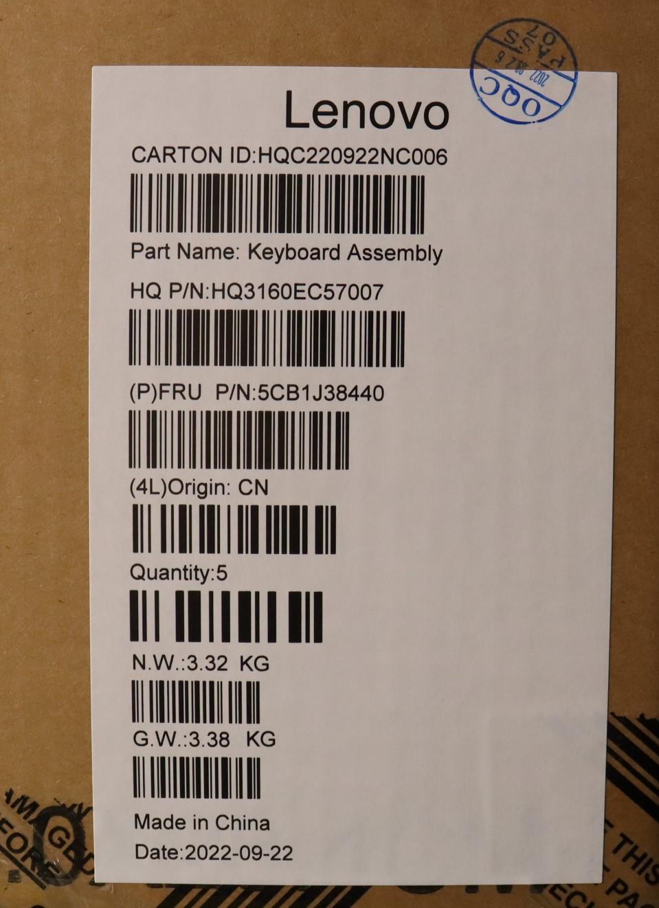 Lenovo Cover Upper Case Asmger H 82Uw - 5CB1J38440