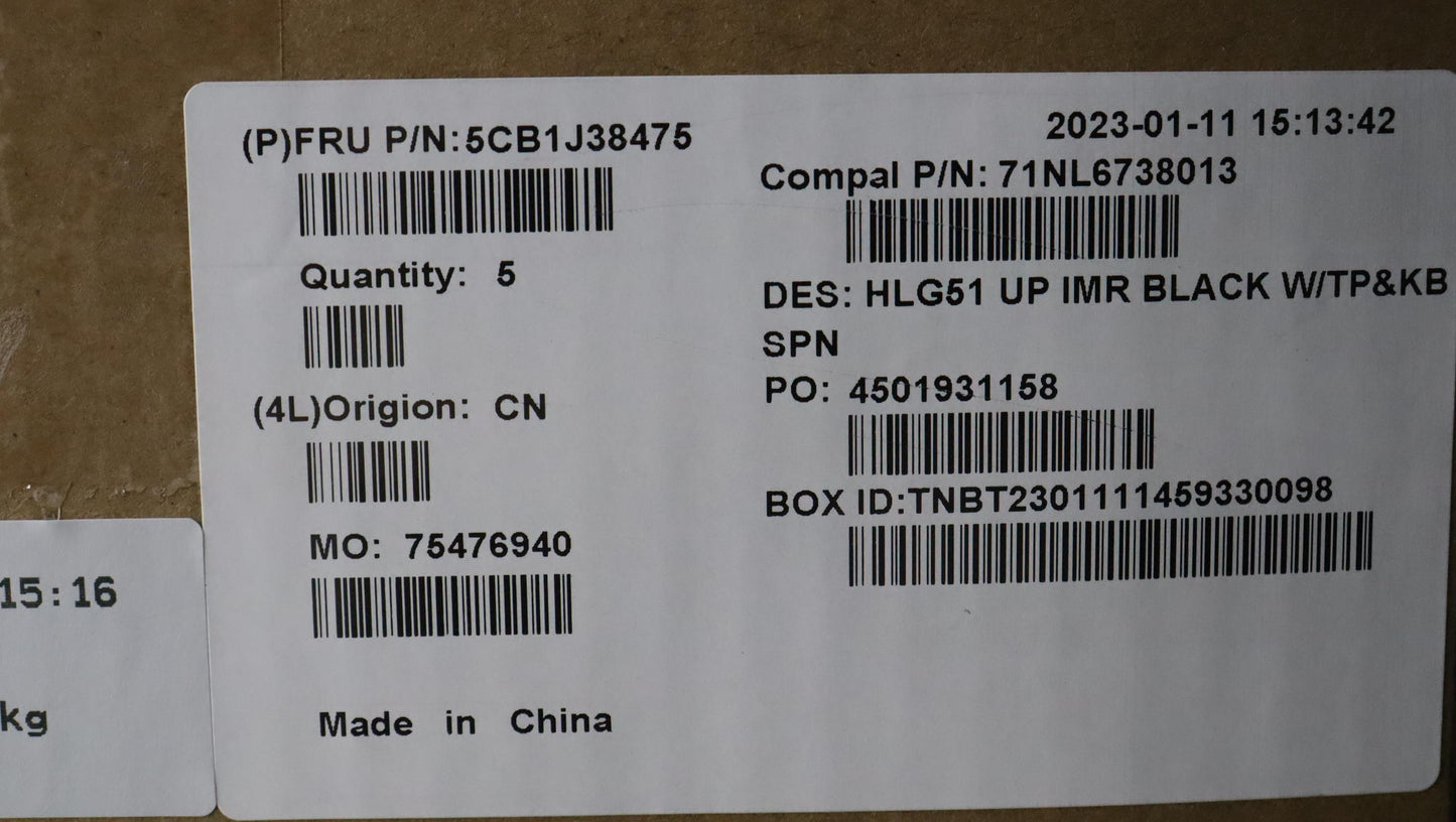 Lenovo Cover Upper Case Asmspa C 82Sc - 5CB1J38475