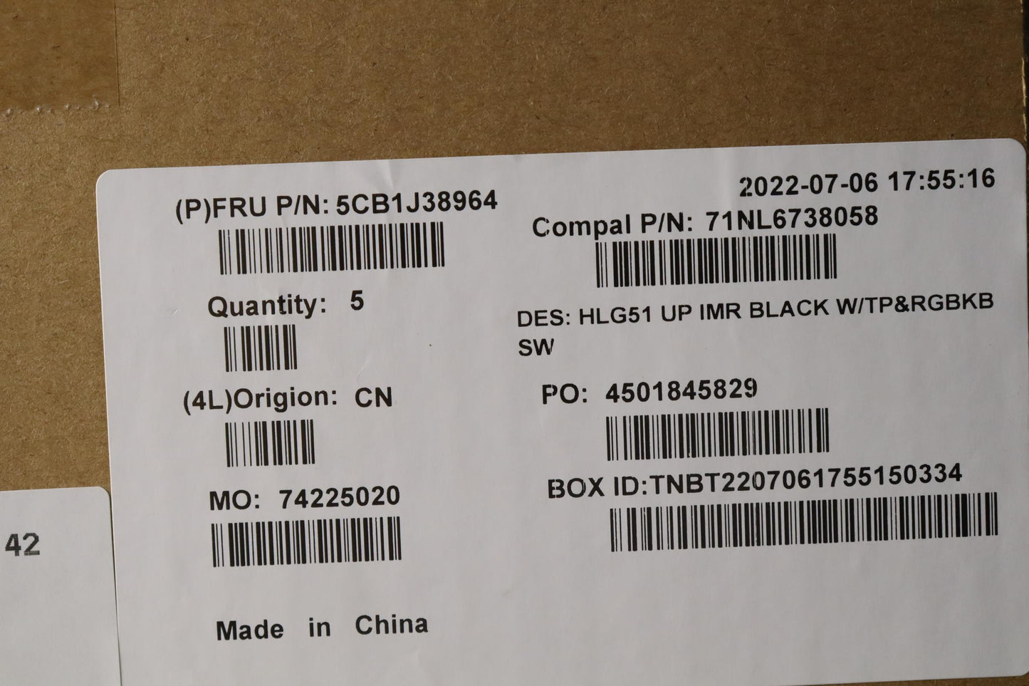 Lenovo Cover Uppercase Asmsws C82Scrg - 5CB1J38964