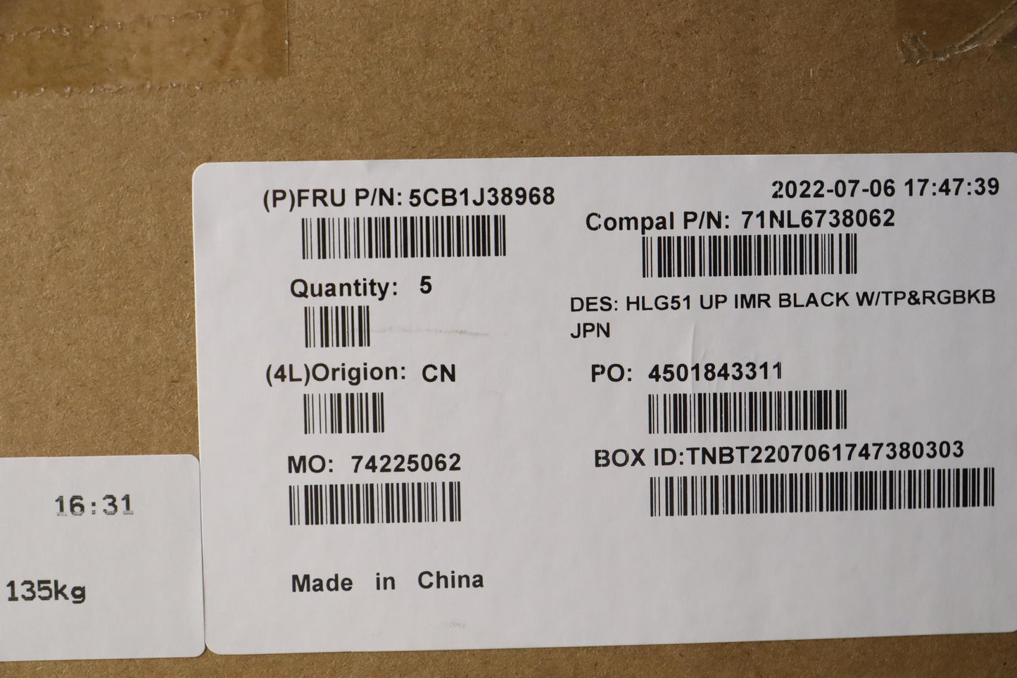 Lenovo Cover Uppercase Asmjpn C82Scrg - 5CB1J38968