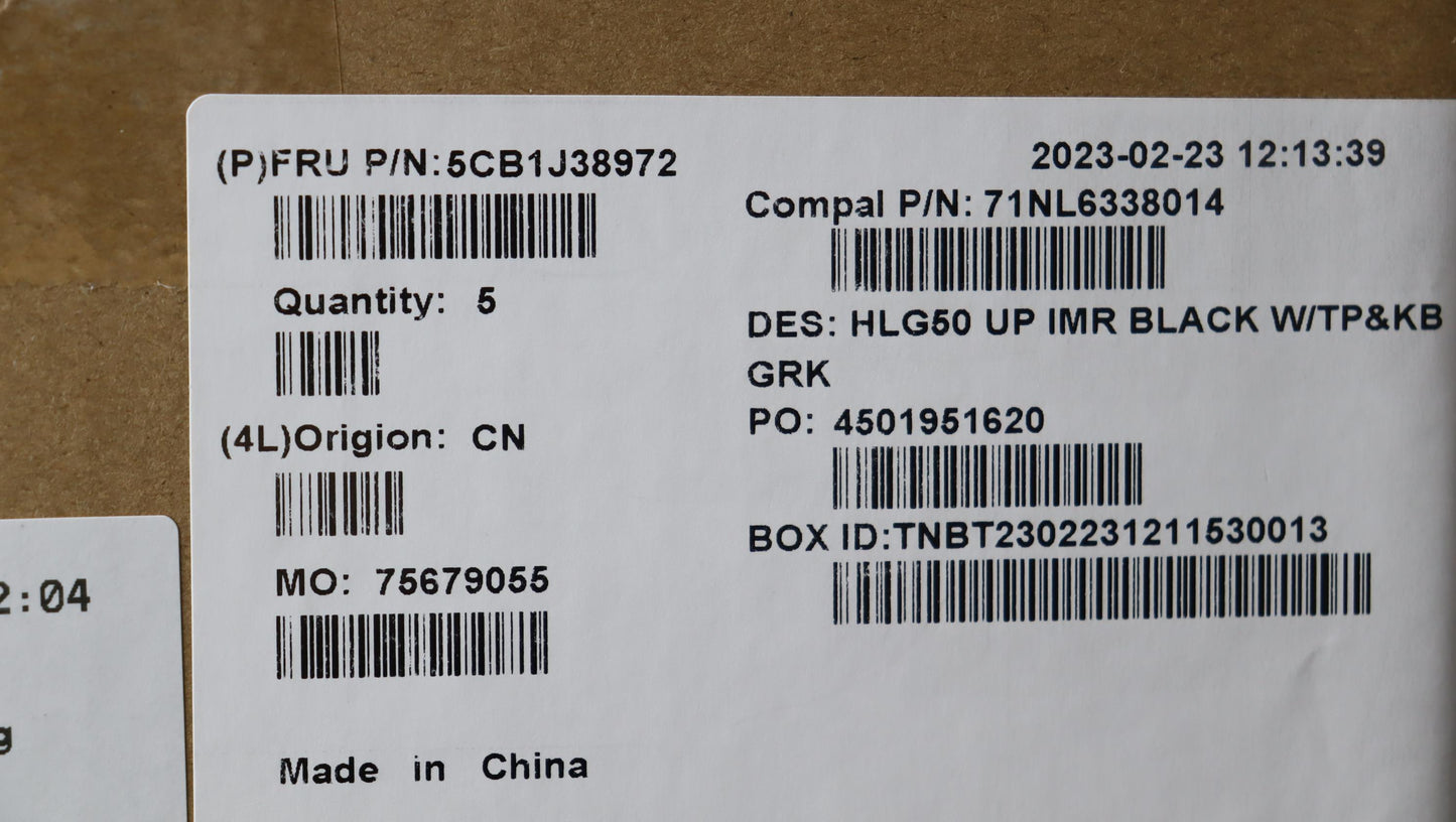 Lenovo Cover Upper Case Asmgre C 82Sb - 5CB1J38972