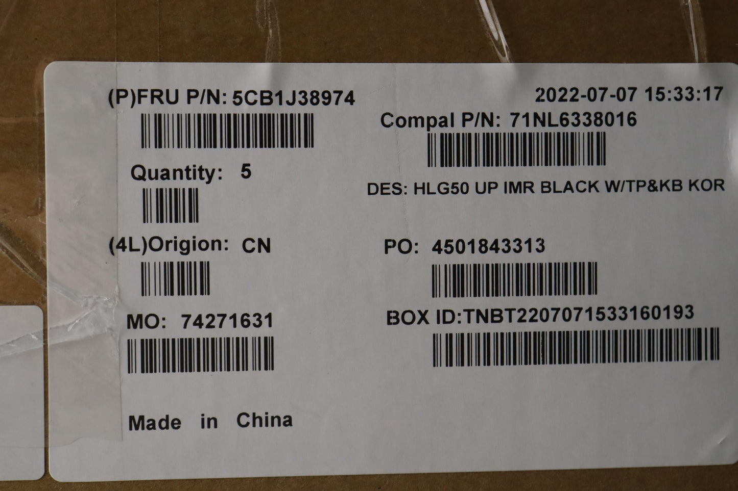 Lenovo Cover Upper Case Asmkor C 82Sb - 5CB1J38974