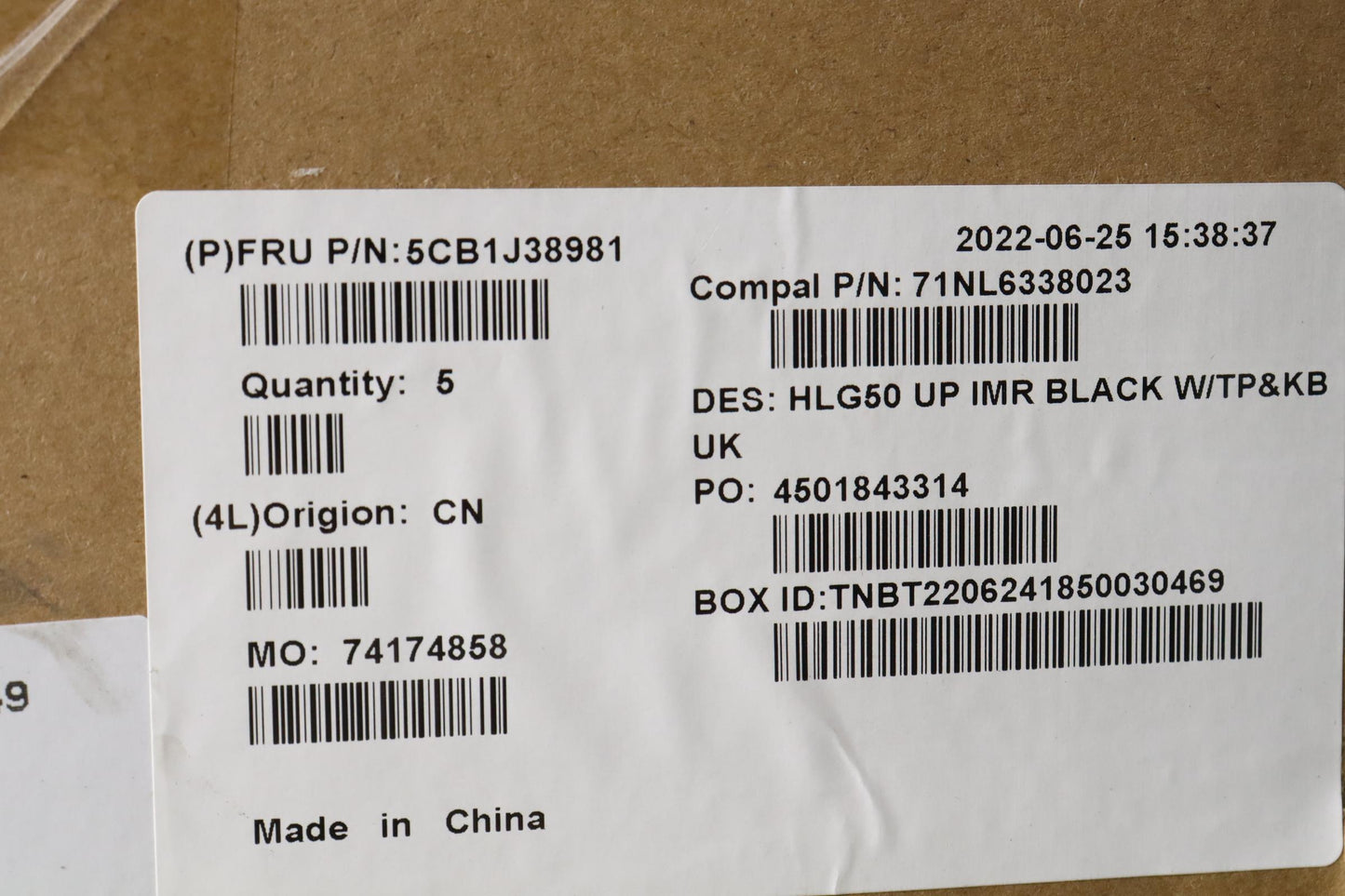 Lenovo Cover Upper Case Asmuke C 82Sb - 5CB1J38981