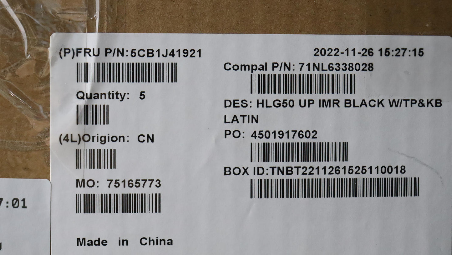 Lenovo Cover Upper Case Asmla Spa C 8 - 5CB1J41921