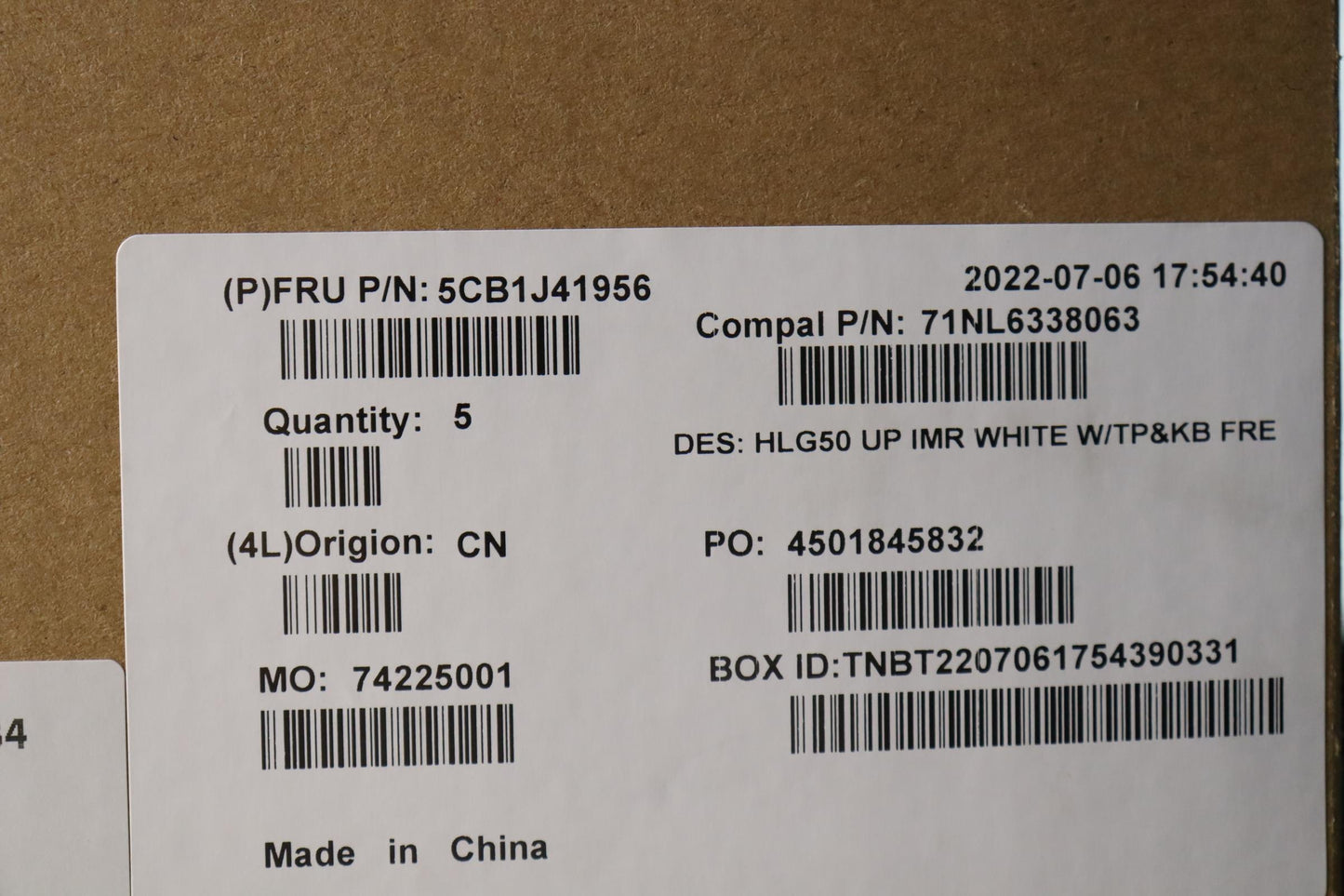 Lenovo Cover Upper Case Asmfra C 82Sb - 5CB1J41956