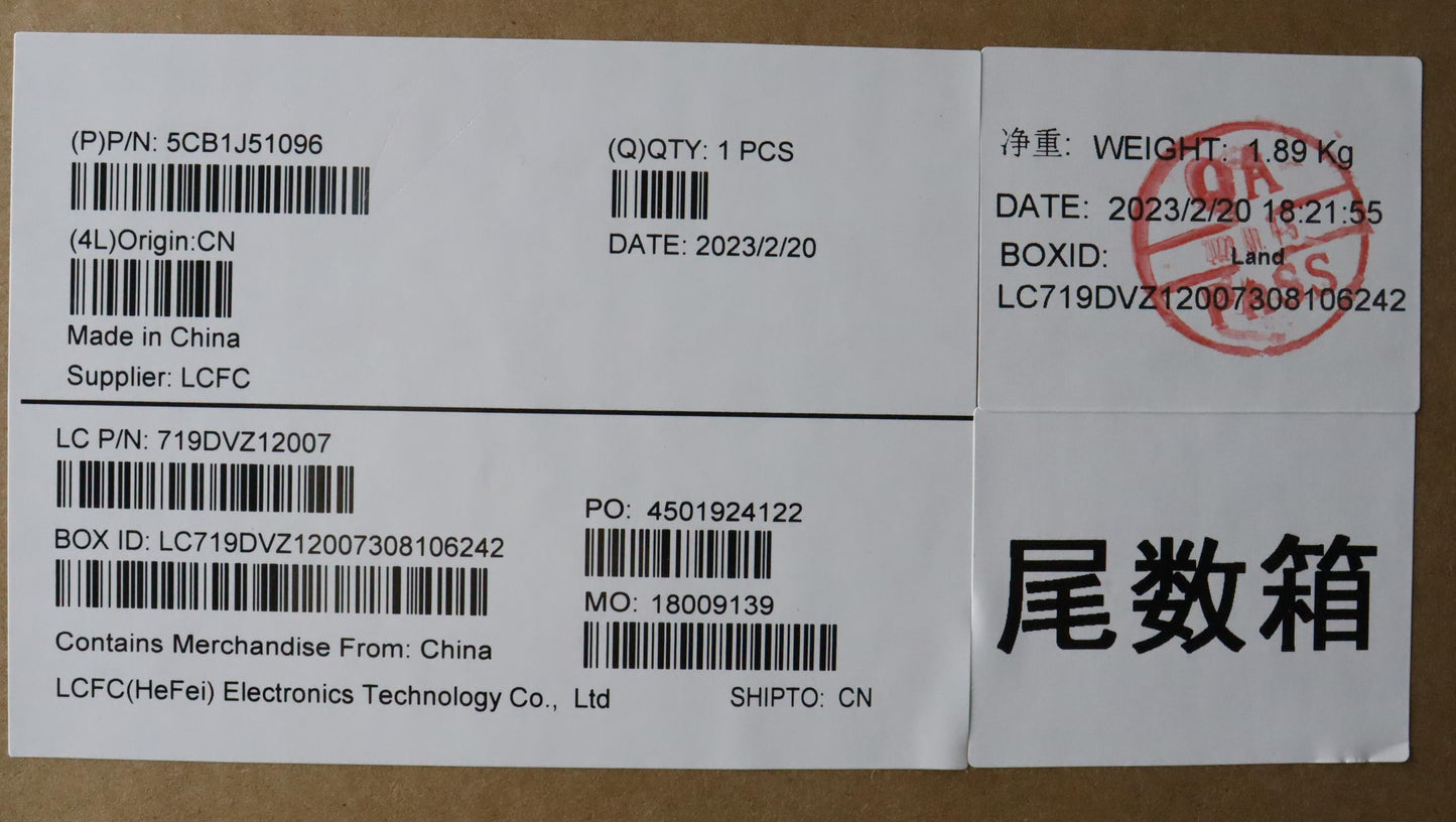 Lenovo Cover Upper Case Asmfra L82V8 - 5CB1J51096