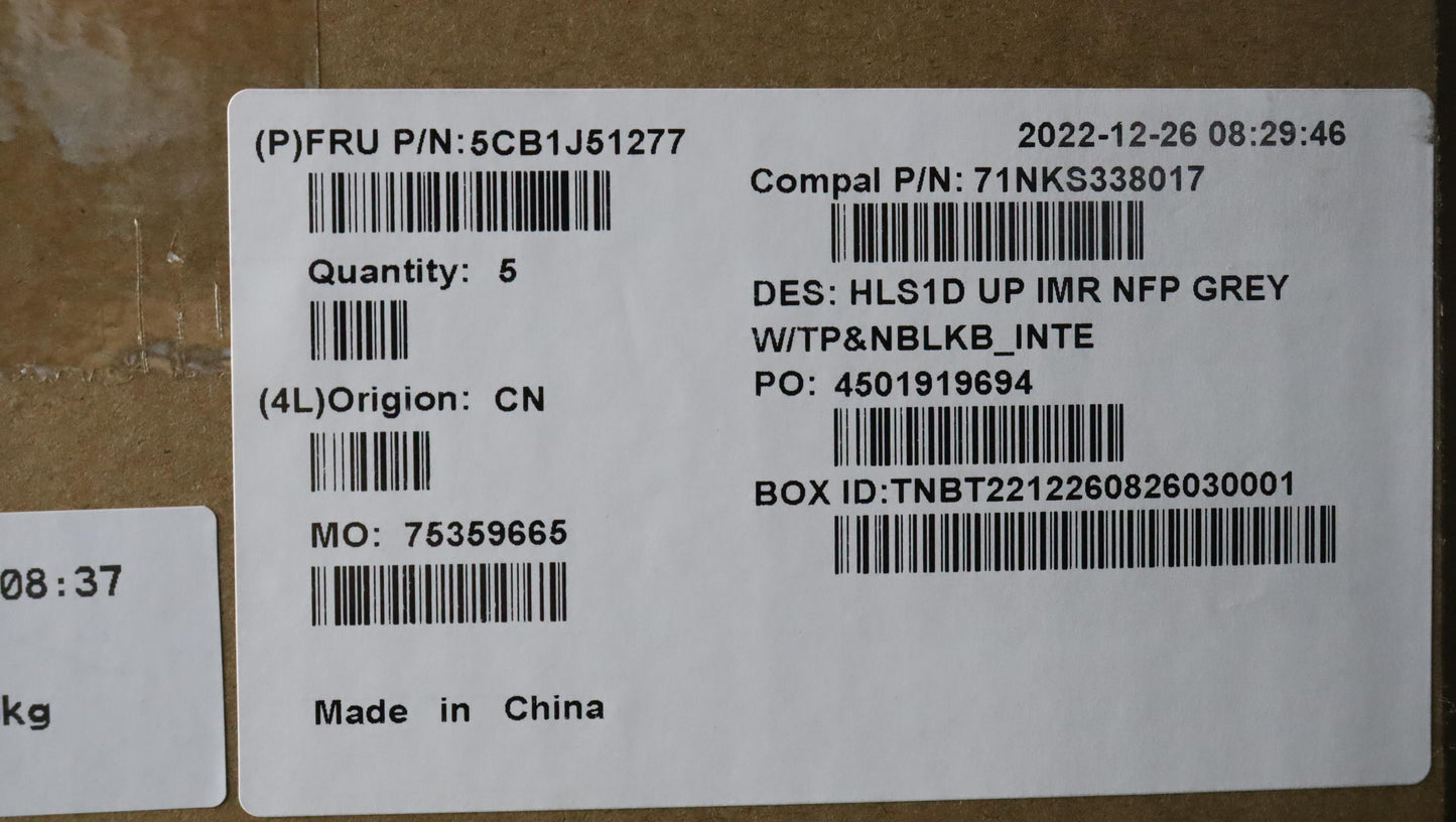 Lenovo Cover Uppercaseasmeuro Eng C82 - 5CB1J51277