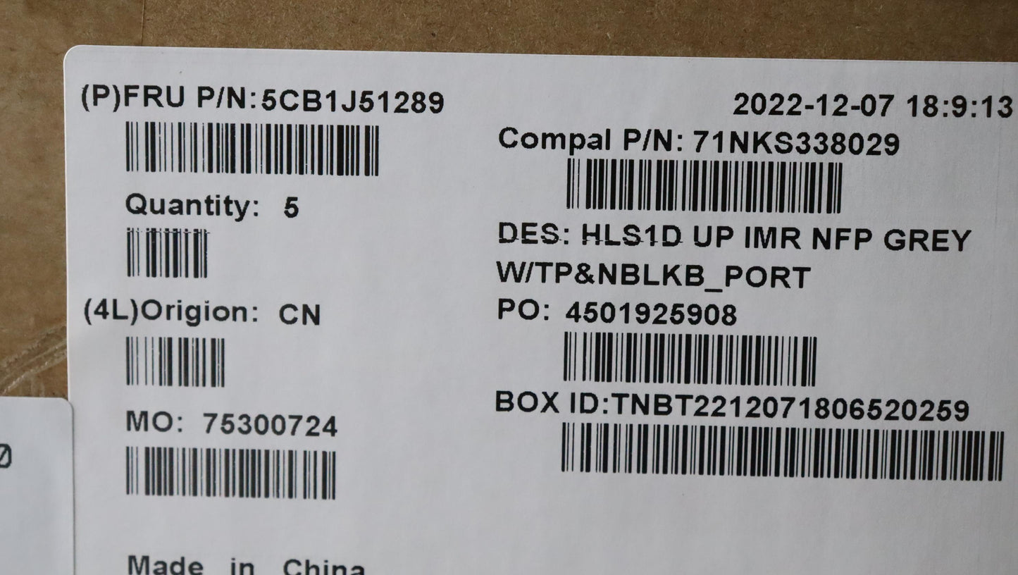 Lenovo Cover Uppercaseasmpor C82Vg Nf - 5CB1J51289