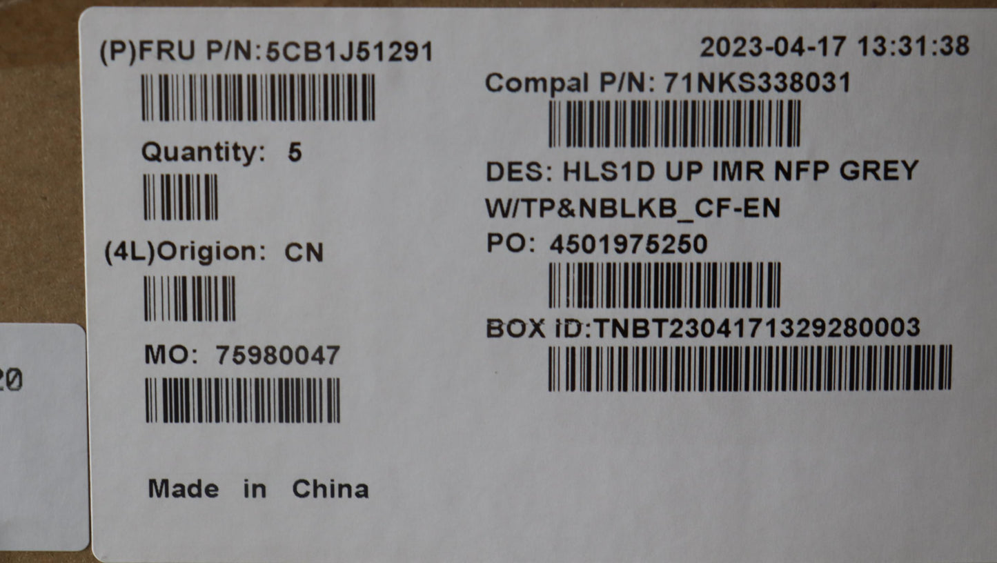 Lenovo Cover Uppercaseasmfraeng C82Vg - 5CB1J51291