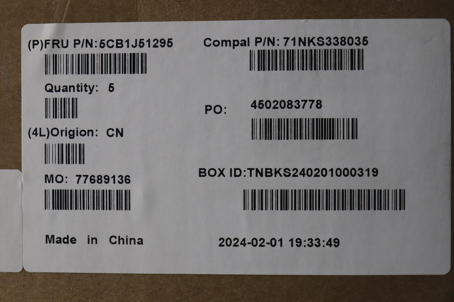 Lenovo Cover Uppercaseasmbrl C82Vg Nf - 5CB1J51295