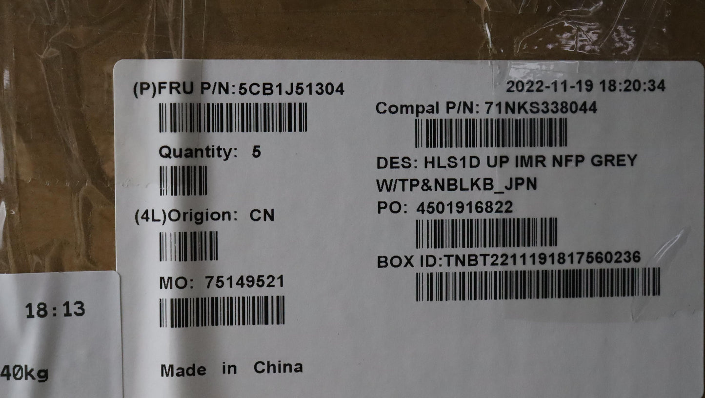 Lenovo Cover Uppercaseasmjpn C82Vg Nf - 5CB1J51304