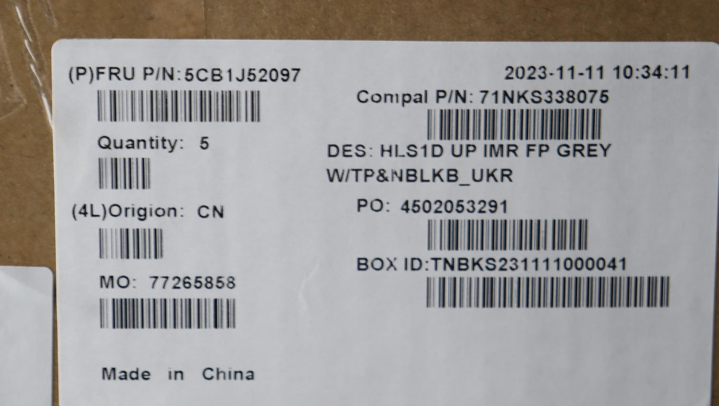 Lenovo Cover Uppercaseasmukr C82Vg Fp - 5CB1J52097