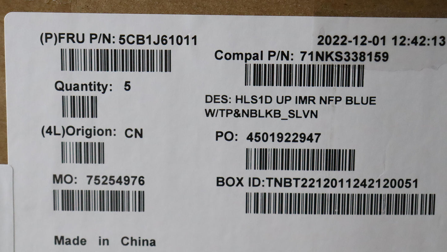 Lenovo Cover Uppercaseasmslv C82Vg Nf - 5CB1J61011