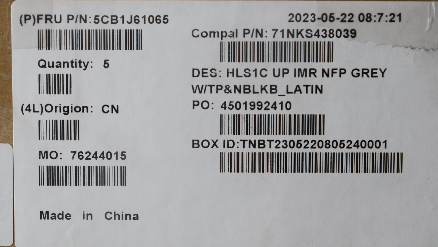 Lenovo Cover Uppercaseasmla Spa C82Vf - 5CB1J61065